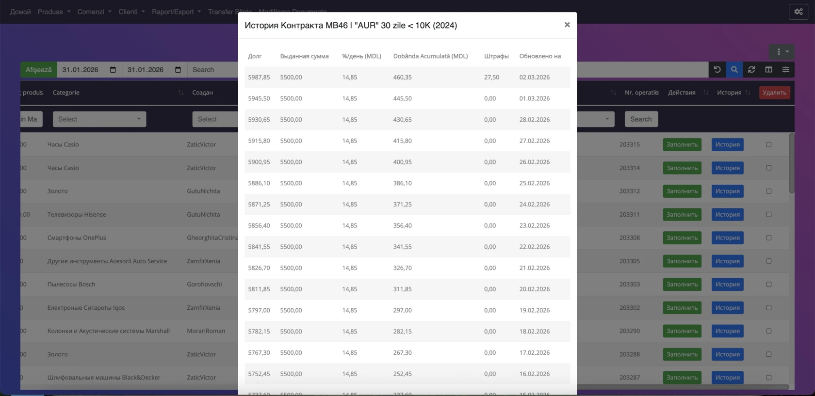 Complete automation of a pawnshop's business processes in one system — Image 1 of 11