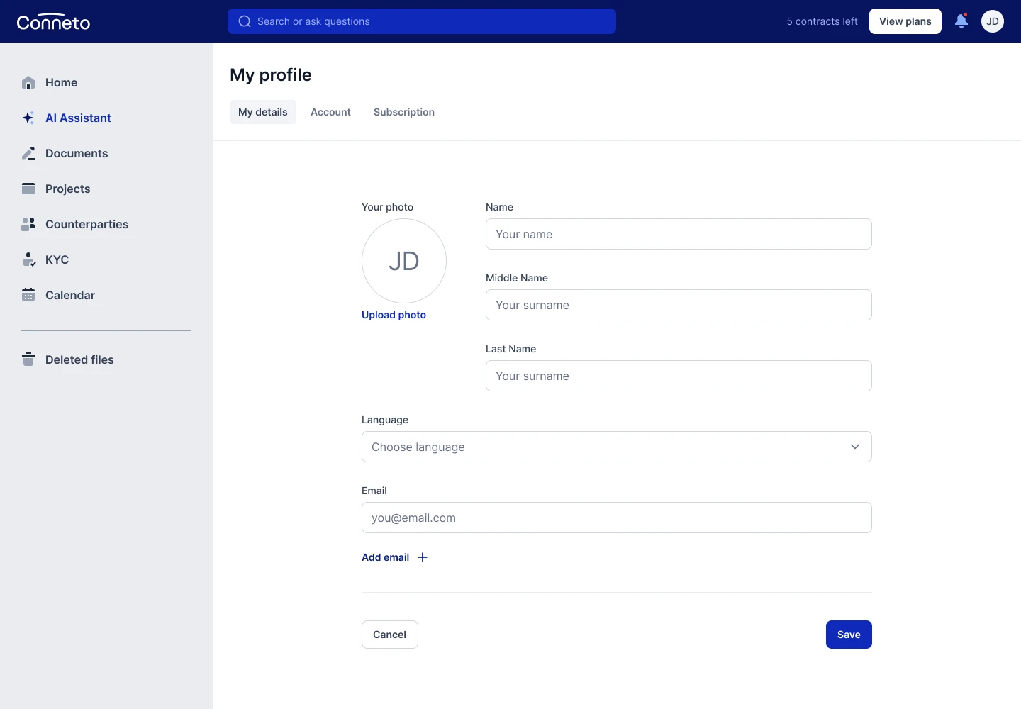 A LegalTech platform automating contract drafting and management. — Image 2 of 9