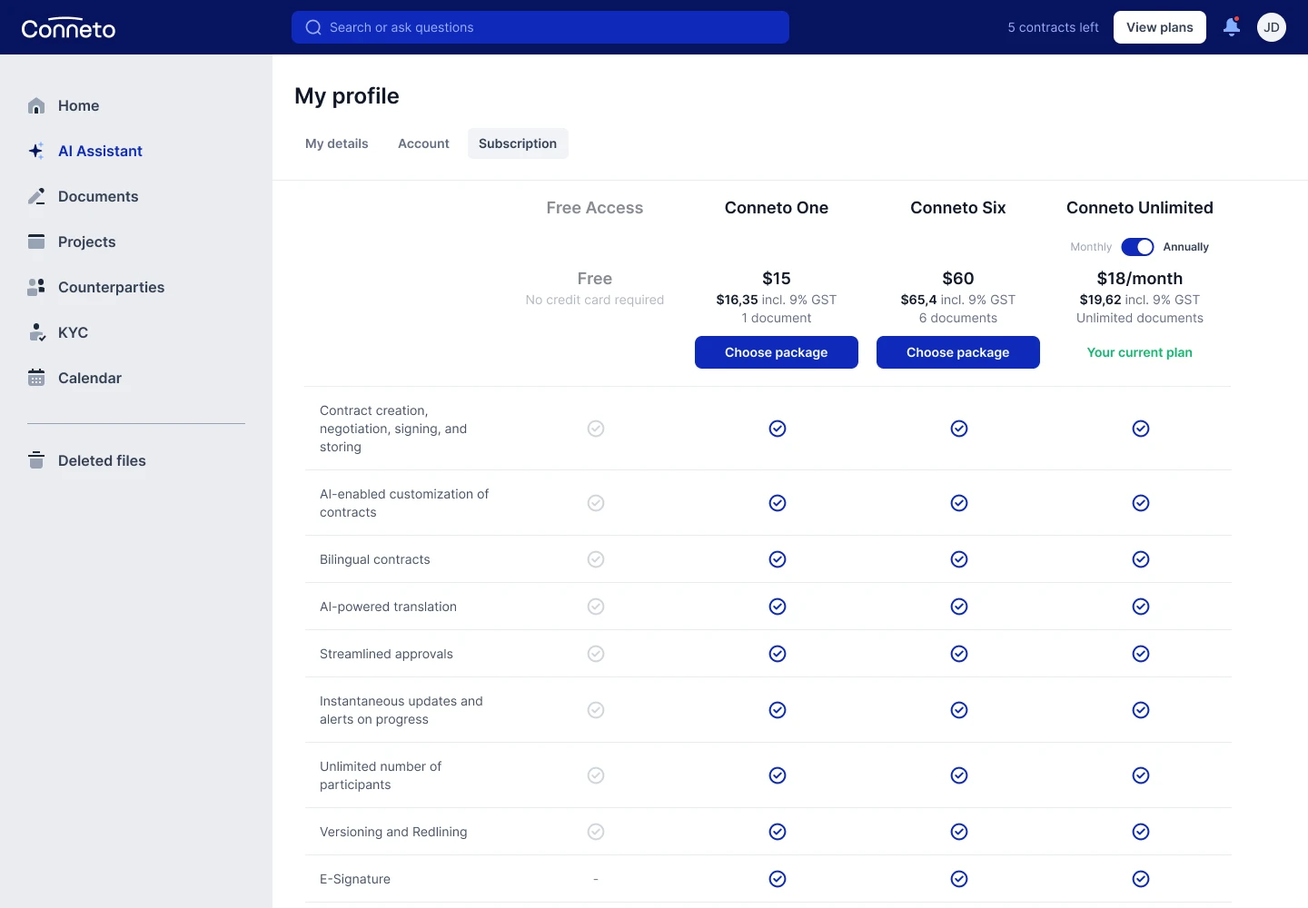 A LegalTech platform automating contract drafting and management. — Image 4 of 9
