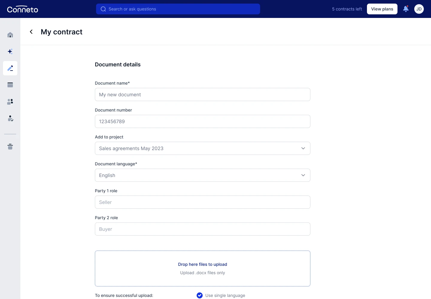 A LegalTech platform automating contract drafting and management. — Image 3 of 9